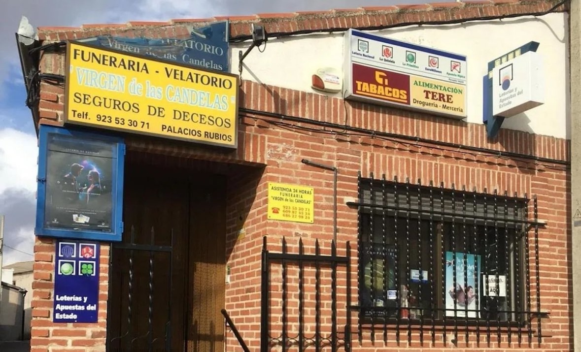 Esquelas.es | Funeraria, velatorio, estanco, alimentacin, mercera, droguera y lotera, oferta de una tienda en Palaciosrubios