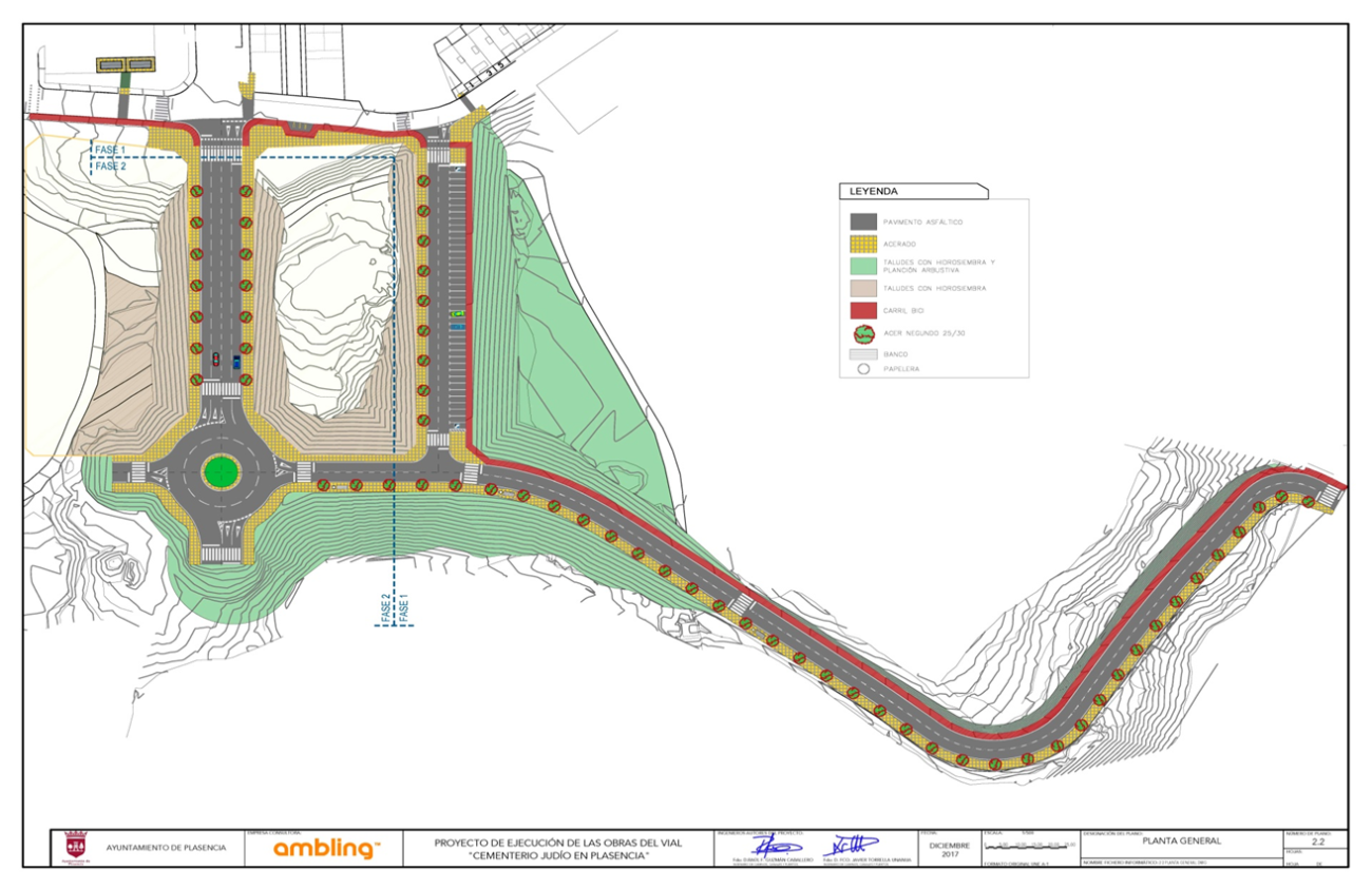 Esquelas.es | Prolongan hasta agosto el plazo de ejecucin de obras en el vial que bordea el cementerio judo de Plasencia