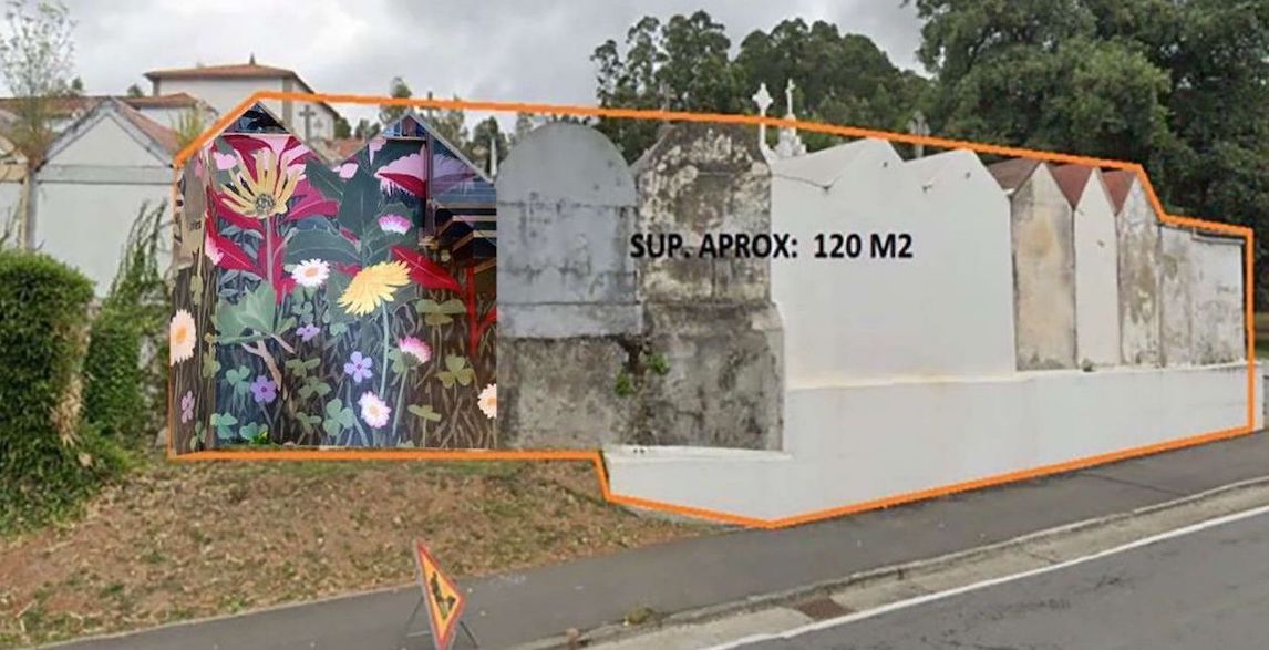 Esquelas.es | Patrimonio impide al Ayuntamiento de Oleiros pintar un mural sobre el muro del cementerio de Dorneda