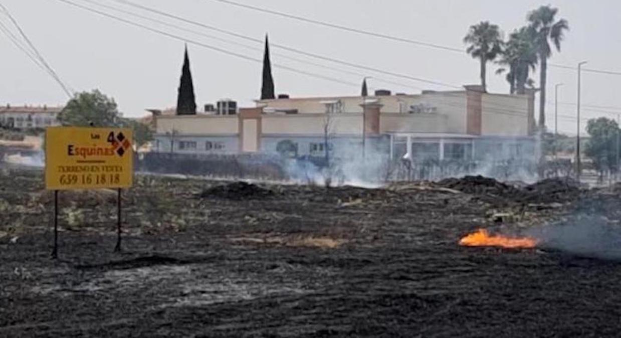 Esquelas.es | Se ha declarado un incendio en unos terrenos de pastos junto al tanatorio de Mrida
