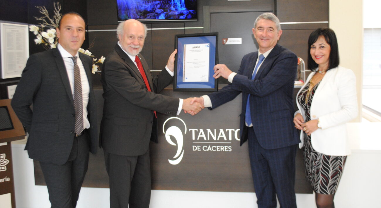 Esquelas.es | Tanatorio y Servicios Funerarios de Cceres obtiene la certificacin de calidad AENOR